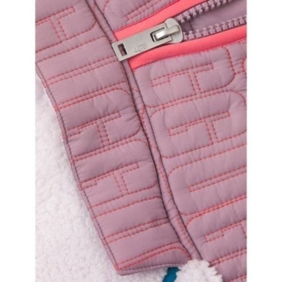 UGG Iggy Sherpa Half-Zip Pullover in Pink Salt - Large NWT - Picture 5 of 12